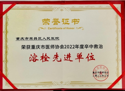 卒中救治溶栓先进单位