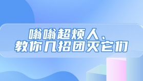 嗡嗡超烦人！教你几招团灭它们→